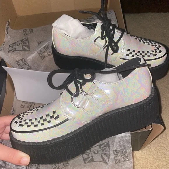 tuk | Shoes | Nwt Tuk Chrome Creepers | Poshmark